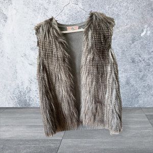 Feathered Vest-Super Cute-Size Large